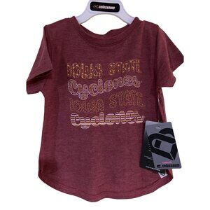 NEW Iowa State Cyclones Colosseum Rogan Short Sleeve Red Tee Shirt Toddler 3T